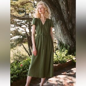 The Dawn Dress - midi wrap dress